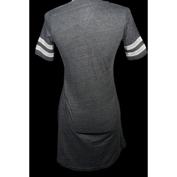 Charcoal Clemson Tigers All-Star Lace-Up Tri-Blend Tee Dress Size XS - Picture 2 of 8